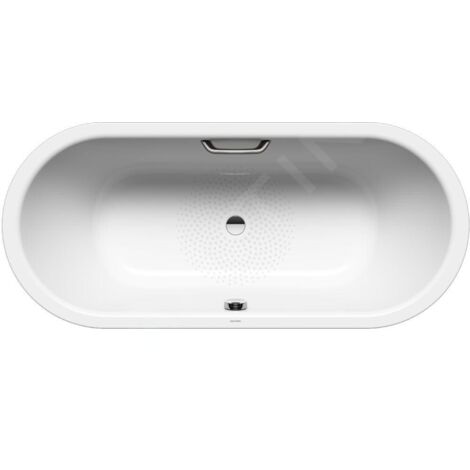 Kaldewei Ambiente - Classic Duo Oval 112, 1600x700 mm, avec trous pour les poignées, antidérapant, blanc 291310220001
