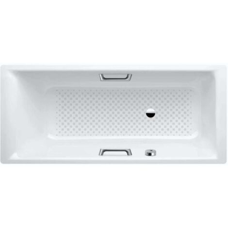 Kaldewei Ambiente - Vasca da bagno Puro Star 686, 160x70 cm, fori per maniglie, antiscivolo a tutta larghezza, bianco 258634010001