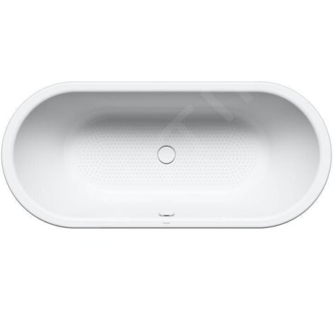 Kaldewei Avantgarde - Baignoire Centro Duo Oval 128, 1800x800 mm, antidérapante sur toute la largeur, effet Perl, blanc