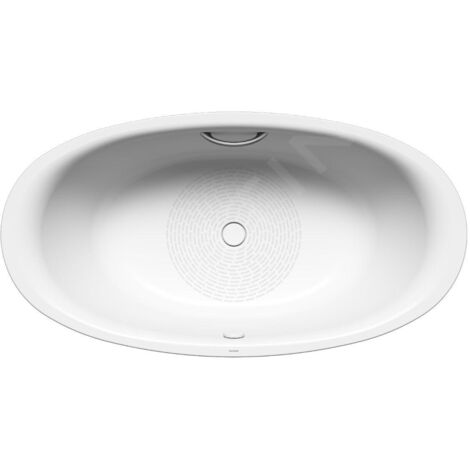 Kaldewei Avantgarde - Baignoire Ellipso Duo Oval 232, 1900x1000 mm, avec trous pour les poignées, antidérapante, blanche