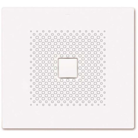 Kaldewei Avantgarde - Receveur de douche rectangulaire Conoflat 854-1, 100x110 cm, blanc - Receveur de douche, antidérapant, effet Perl, sans support en polystyrène 467030003001
