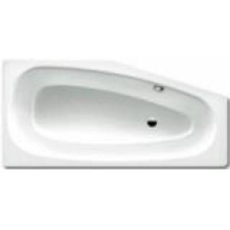 Kaldewei Badewanne Mini Kombi.-Form 430x750x1570mm Links 110l Alpinweiß m. ÜL, o. Antislip, GL, PEFF