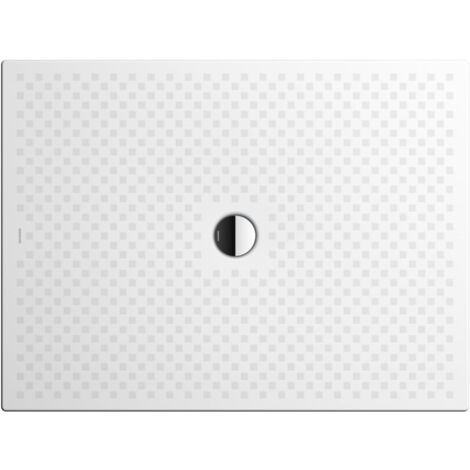 Kaldewei – Receveur de douche à encastrer blanc extra plat 110 x 80 cm – Acier émaillé résistant aux rayures – Compatible bonde 90 mm