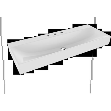 Kaldewei SILENIO Lavabo de pared 3046 1200x460x120 mm,