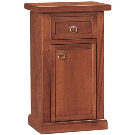 KALEB - mobile portatelefono in legno massello cm 46 x 31 x 76 h