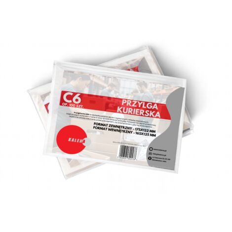 KALENA C6 Falzstücke, vorverpackt, Größe 175x132 mm, für A6-Blätter, verpackt in Packungen mit 100 Stück.