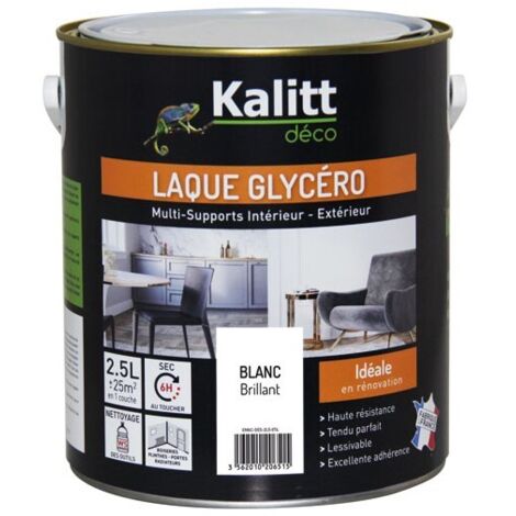 KALITT DECO - Kalitt laque glycéro brillant blanc 2.5l