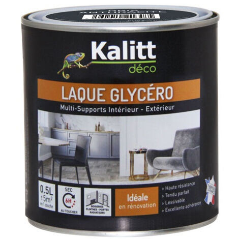 KALITT DECO - Kalitt laque glycéro brillant gris ral7016 0.5l