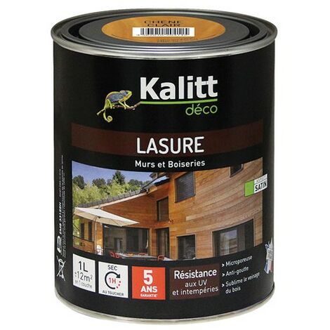 KALITT DECO - Kalitt Lasure 5 ans les modernes chêne clair acrylique satin 1L