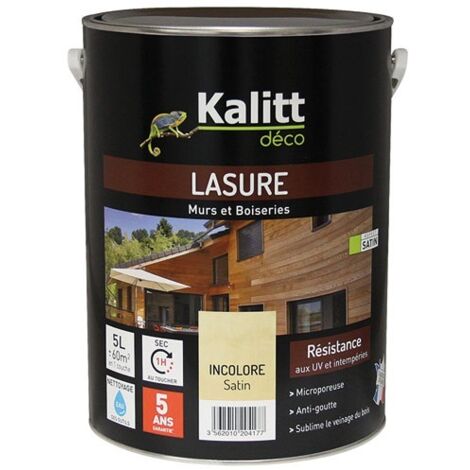 KALITT DECO - Kalitt Lasure 5ans les modernes incolore satin  5l