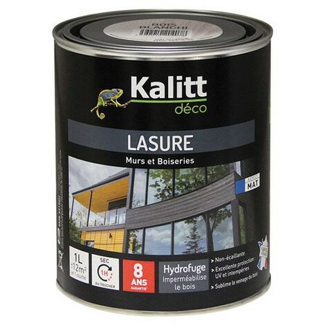 KALITT DECO - Kalitt Lasure 8 ans les modernes bois blanchi acrylique mat 1L