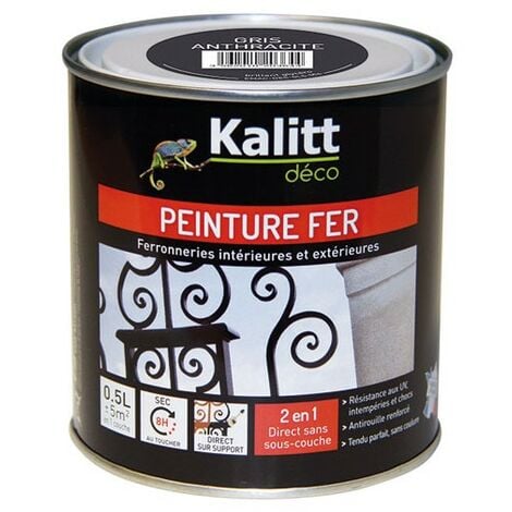 KALITT - Kalitt Fer antirouille brillant gris anthracite 0.5l