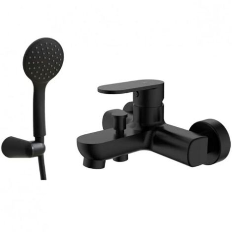 KALLA monomando bañera legend negro , Monomando para bañera negro mate Källa Legend Elección perfecta para quienes buscan combinar estilo contemporáneo y funcionalidad avanzada