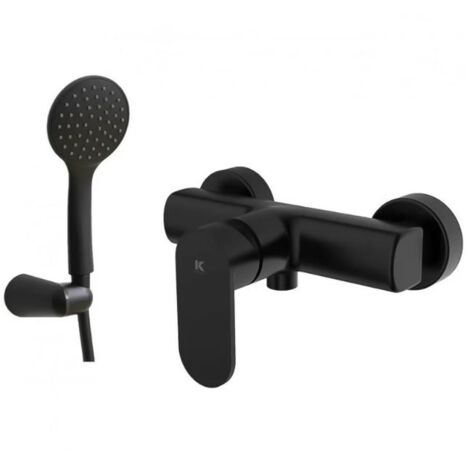 KALLA monomando ducha legend negro , Monomando para ducha negro mate Källa Legend Elección perfecta para quienes buscan combinar estilo contemporáneo y funcionalidad avanzada e