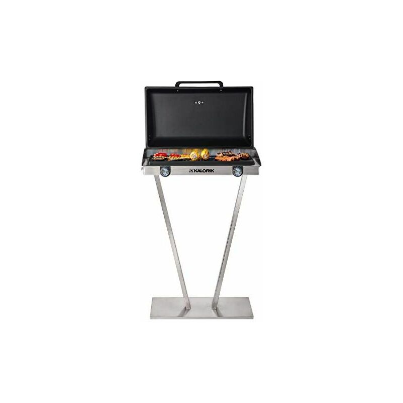 Team Kalorik Barbecue Electrique, Parfait pour Balcon et Terrasses, Plancha et Grill Gr...