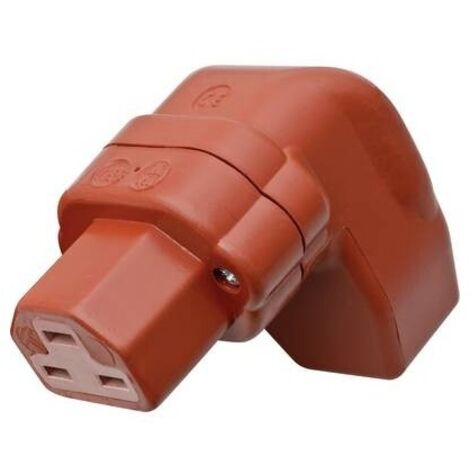 Kalthoff 444003 Connettore di alimentazione 444 Presa angolata Tot poli: 2 + PE 16 A Rosso 1 pz.