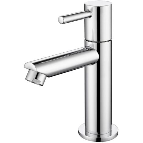 Kaltwasser Armatur für Bad Wasserhahn Bad Kaltwasserhahn Standventil chrom Wasserhahn Armatur Einhebelmischer Bad Badarmaturen