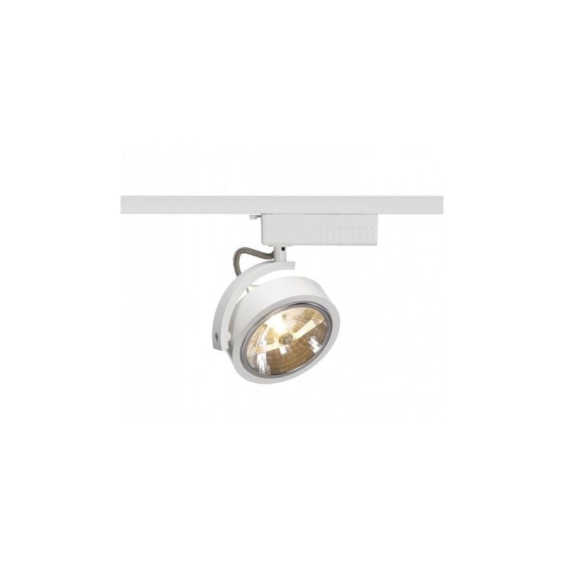 SLV - Projecteur orientable blanc 120X180mm pour rail 3 allumages lampe AR111 GU10 230V (non incl) kalu track declic 152611