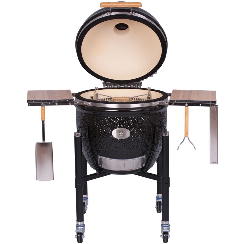 Kamado Monolith LeCHEF Pro Série 2.0 Noir + Chariot