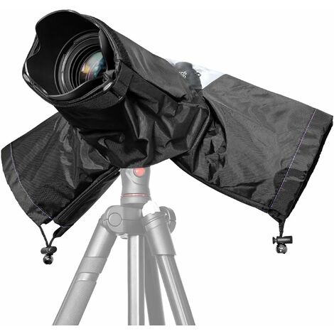 Kamera-Regenabdeckung Wasserdichte Schutzabdeckung für DSLR + Objektiv Total DSLR-Kameras bis zu einer Länge von 32 cm, Canon, Nikon, Sony, Olympus, Panasonic usw.