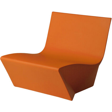 Kami Ichi  Arancione - No cuscino  originale slide di design per giardino esterno interno colorata moderna polietilene made in Italy sedia seduta poltrona