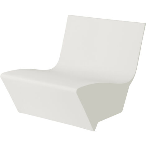 Kami Ichi  Bianco - no cuscino  originale slide di design per giardino esterno interno colorata moderna polietilene made in Italy sedia seduta poltrona