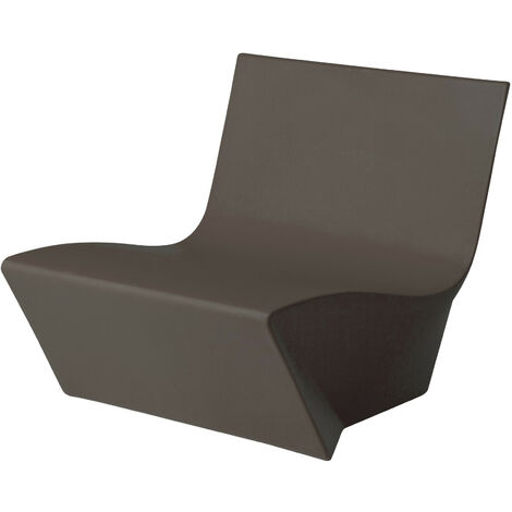 Kami Ichi Cioccolato - No cuscino originale slide di design per giardino esterno interno colorata moderna polietilene made in Italy sedia seduta poltrona