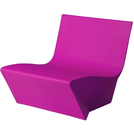 Kami Ichi Fucsia dolce - No cuscino originale slide di design per giardino esterno interno colorata moderna polietilene made in Italy sedia seduta poltrona