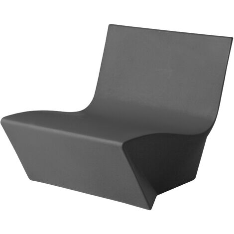 Kami Ichi  Grigio elefante - No cuscino  originale slide di design per giardino esterno interno colorata moderna polietilene made in Italy sedia seduta poltrona