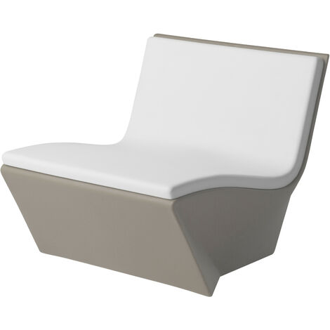 Kami Ichi  Grigio tortora - Cotton white originale slide di design per giardino esterno interno colorata moderna polietilene made in Italy sedia seduta poltrona