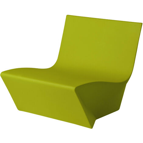 Kami Ichi  Verde lime - No cuscino  originale slide di design per giardino esterno interno colorata moderna polietilene made in Italy sedia seduta poltrona