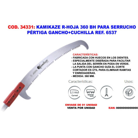 KAMIKAZE R-BLADE 360BH STANGENSÄGE MIT HAKEN UND KLINGE6537