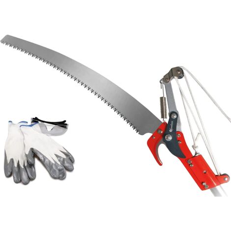 KAMIKAZE Tijera para Podar Pértiga KM-62 Telescopica para Ramas de 25 mm. Diseño Extra Ligero. Pertiga extensible de 3m. Sistema de Corte Bypass con Doble Polea para Facilitar el Trabajo.