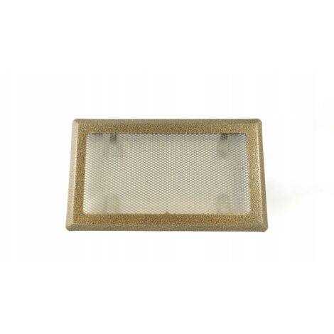 Kamingitter 16x16 Antikgold