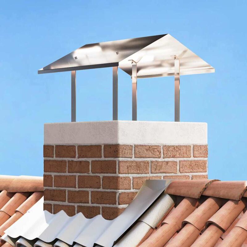 Kaminhaube Silber 60 X 60 X 38 Cm Edelstahl Vidaxl