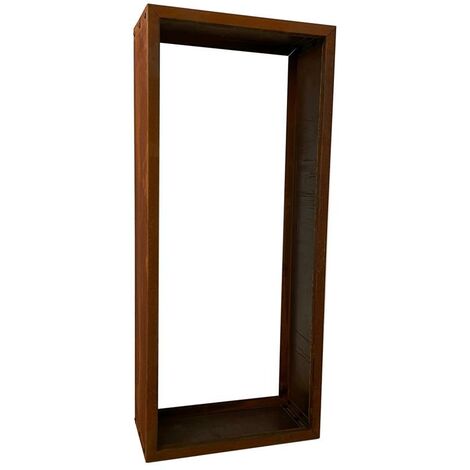 Kaminholzregal Brennholzregal Edelrost 115x50x25 cm Holzregal Rost Cortenstahl