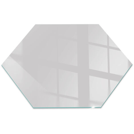 Kaminofen Glasplatte Funkenschutz Kaminplatte Kaminglas Ofenglas gehärtetem Glas mit Motiv Farbe Grau h40 cm