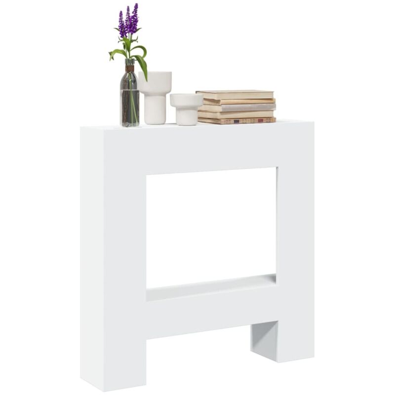 Kaminumrandung Weiß 81x18x82 Cm Holzwerkstoff Vidaxl