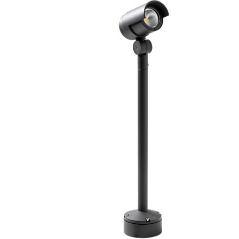 KANA Proiettore LED Orientabile 20W 3000K IP65 Antracite 44° - Illuminazione per Esterni, Parete e Terra, Altezza 58cm - Rossini Group