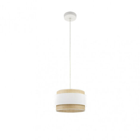 Kandy Suspension 1xe27 Naturel/blanc Regx30x30 Cm