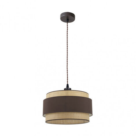 Kandy Suspension 1xe27 Naturel/marron Regx40x40 Cm