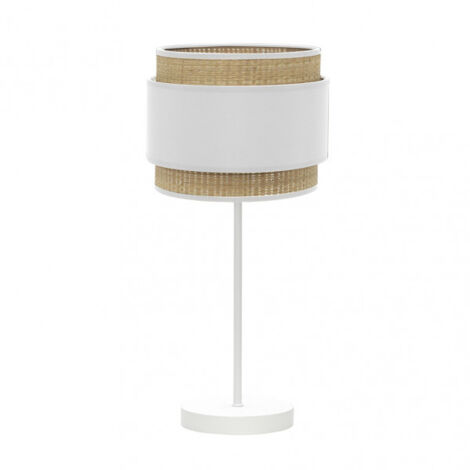 kandy tall table lamp 1xe27 natural/white 67x30x30 cm