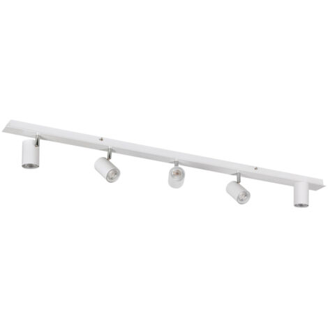 Kanlux – Applique murale et plafonnier 5 spots orientables en aluminium – Longueur 123 cm – Éclairage personnalisable pour salon et bureau