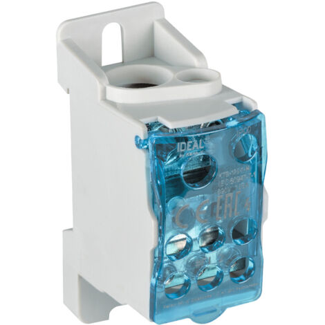 Kanlux – Bornier de connexion 125A – Rail TH35 – Tension 690V AC – Installation rapide pour tableaux électriques – Certifié CE