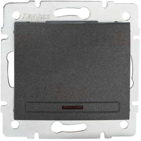 Kanlux DOMO interruttore 1P LED grafite 10AX 24901