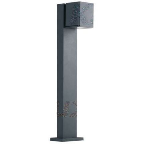 Kanlux – Lampadaire d'extérieur 500mm – Aluminium anthracite – IP44 – Éclairage bas – Culot GU10 – Compatible avec câbles 1 à 2,5mm²