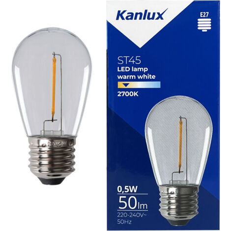 Kanlux LED-Lampe E27 0,5W warm 26045