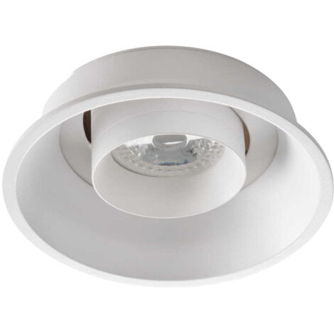 Kanlux LUNIO plafoniera bianca alluminio GU10 orientabile 12cm