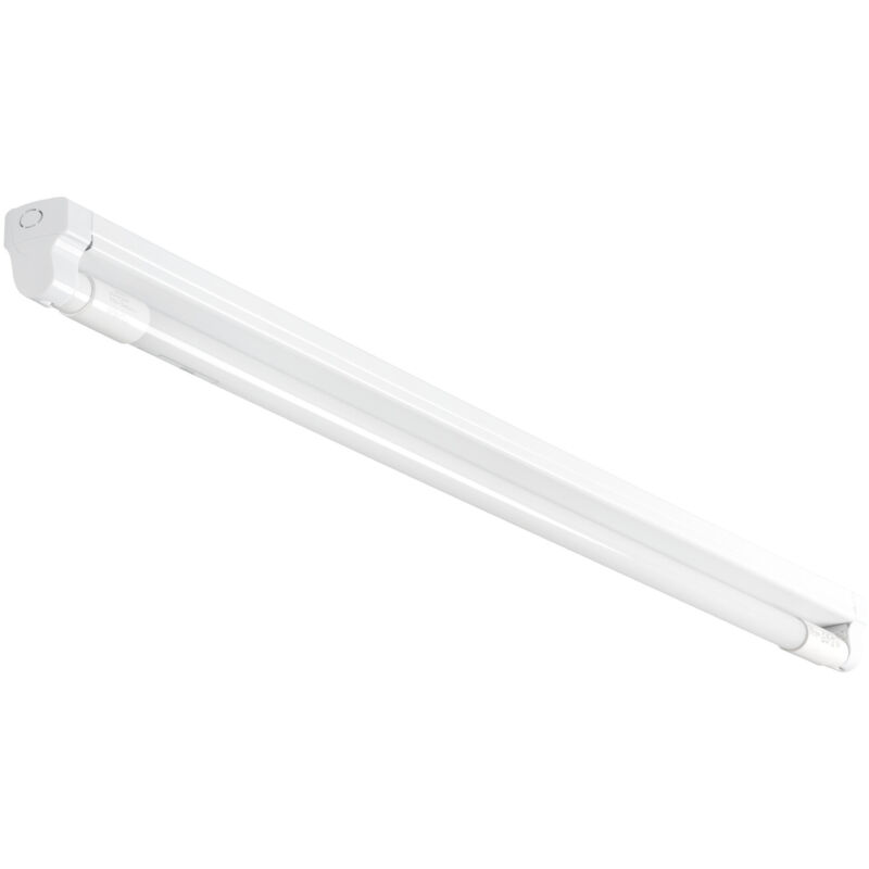 Lampada lineare led T8 - 1535 mm - Bianco - Metallo e plastica - Installazione Silla