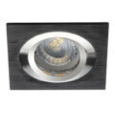 Kanlux – Plafonnier encastré carré 80mm – Aluminium noir – Faisceau orientable 30° – IP20 – Installation facile dans plafond